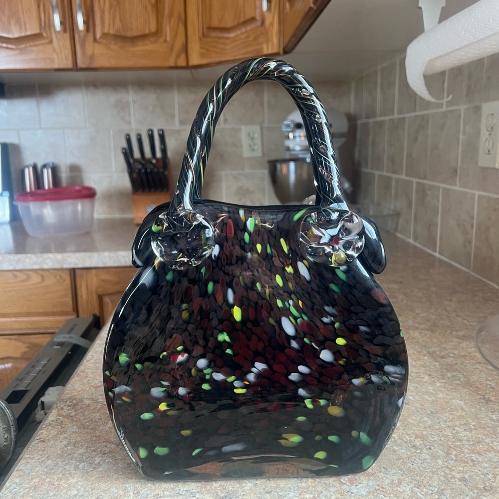 Glass Art/Blown Glass Art Purse